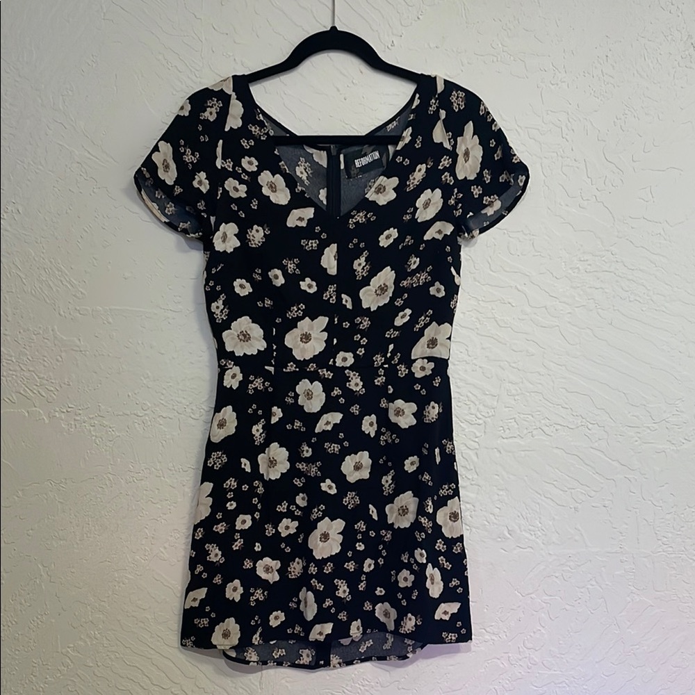 REFORMATION Raleigh Floral Print Dress size 8